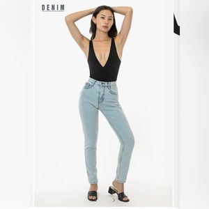 vintage american apparel light wash tapered jeans